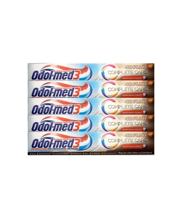 5x 75ml Odol-med 3 Complete Care 40Plus Toothpaste Sugar Acid Protection toothpaste