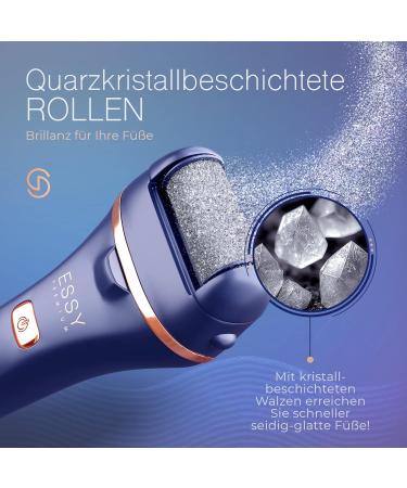 Essy Horn Skin Remover - Best Electrical Foot Care Device with 5 Replacement Rolls | Pedicure Set for Smooth Feet - Buy Online on GoSupps.com
