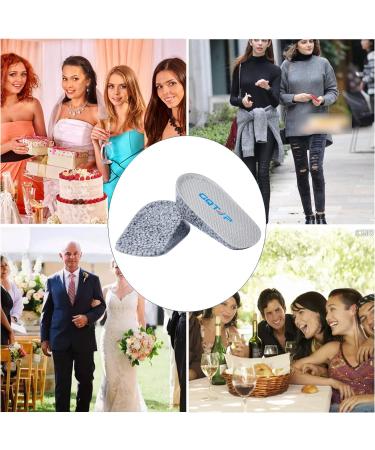GQTJP Orthopedic Heel Lift Inserts - Achilles Tendonitis Relief - Shock Absorption - 1.4 Inch - Grey Large (Pack of 2) - Buy Online on GoSupps.com