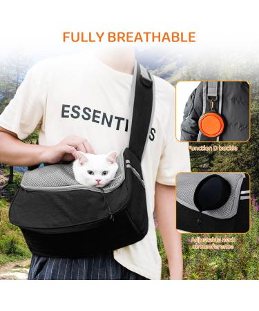 Flovippet Sling for Dogs & Cats | Breathable Carrier Bag for Small Dogs (Up to 5kg) | Outdoor Travel - Gray - Buy Online on GoSupps.com