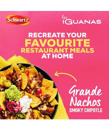 Schwartz x Las Iguanas Grande Nachos Smoky Chipotle Recipe Mix 25g - Buy Online on GoSupps.com