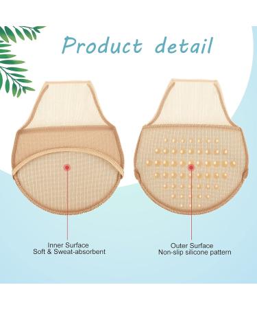 10 Pairs Women's Cushioning Toe Socks | Non-Slip Forefoot Pad Covers - Reusable Skin Color - Buy Online on GoSupps.com