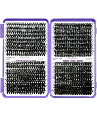 DNSGOOR DIY Lash Extension Kit 840Pcs D Curl Individual Lash Clusters Eyelashes Extension Set with Mirror Lash Storage Box Lash Bond&Seal Glue Remover Tweezers Lash Brush Applicator A-Lash Kit 30-60D - Buy Online on GoSupps.com