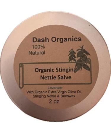 DASH ORGANICS Organic Stinging Nettle Salve | Lavender Scented | 2oz Skin Nourishing Balm