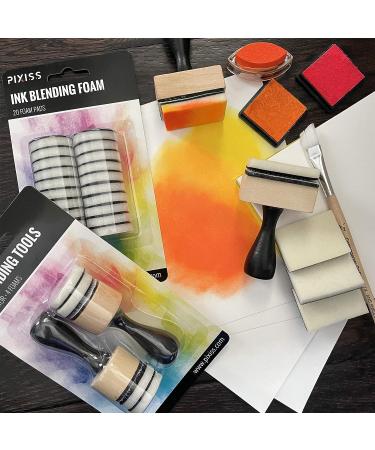 Pixiss Mini Ink Blending Tools 2 Pack with 24 Foam Pads - Stick Blending Tools for Distressing and More - Buy Online on GoSupps.com