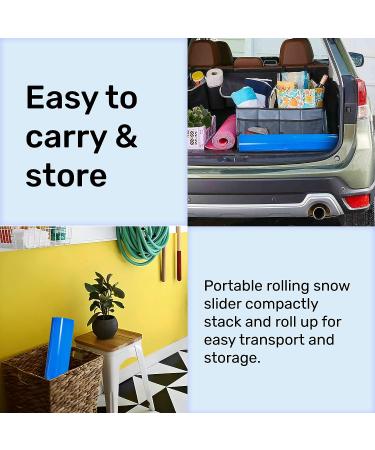 Snow Carpet Sled with Handles | Lightweight Roll Up Slider for Speedy Snow Sledding | Durable Sled for Kids and Adults | Ideal for Snow, Grass, and Sand - Buy Online on GoSupps.com