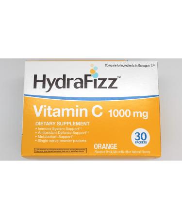 Naturally Vitamins HydraFizz Vitamin C Orange 1000 mg 30 Packets