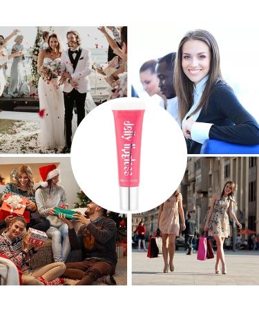 Hydrating Shimmer Lip Gloss for Women | Plumping Waterproof Long-Lasting & Non-Sticky Gloss in Pink - Moisturizing Juicy Shine - Buy Online on GoSupps.com