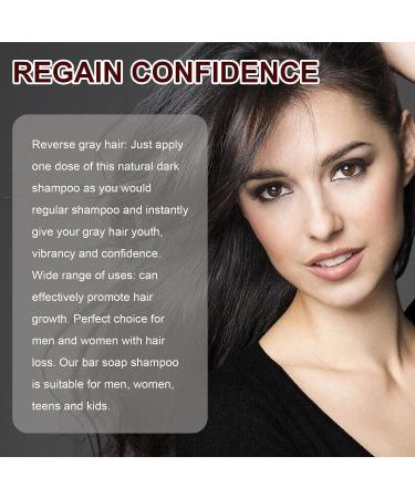 QUAAM Hira Darkening Shampoo Bar for Gray & Thick Hair | Promotes Hair Growth with Fallopia Multiflora (he shouwu) | 2PCS - Buy Online on GoSupps.com