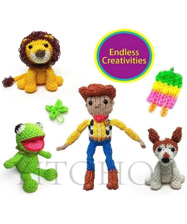 YITOHOP Loom Bands Bracelet Making Kit - 6000+ Rubber Bands, 200 S-Clips, Charms, Beads & More - DIY Arts Crafts Tools for 5+ Year Old Girls Boys - Buy Online on GoSupps.com