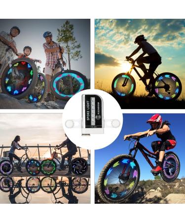 Rottay Bike Wheel Lights  Bicycle Wheel Lights Waterproof RGB Ultra Bright Spoke Lights 14-LED 30pcs Changes Patterns -Safety Cool Bike Tire Accessories Kids Adults-Visible from All Angle 2-pack - Buy Online on GoSupps.com
