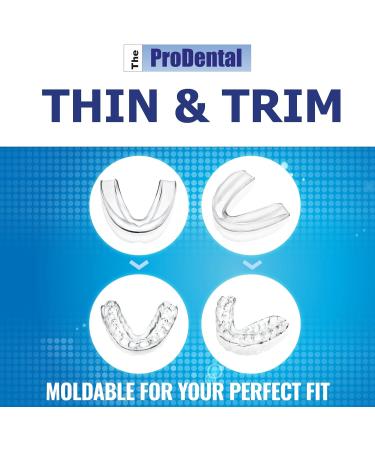 ProDental Thin & Trim Mouth Guard for Teeth Grinding 6 Pack | USA Made + Bonus Teeth Whitening | Stops Bruxism & Clenching | Customizable Dental Guard - Buy Online on GoSupps.com