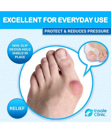 Bunion Corrector Protector Pads - Toe Separator Straightener with Medical Grade Silicone for Men & Women - Buy Online on GoSupps.com
