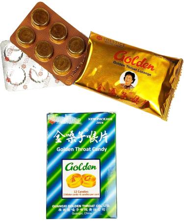 Golden Throat Candy Honeysuckle Original Flavor (8 Packs 96 Candies) - Soothing Refreshing  - Buy Online on GoSupps.com