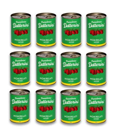 DELICRET - Tomatoes from Campania from the south of Italy - authentic Italian tomato flavor - Datterini - 12 x 400g