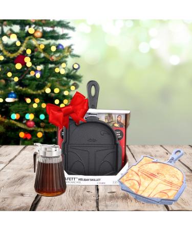 Sweetzo Christmas Boba Fett Cast Iron Pancake Skillet Unique Gift Ideas for Teens Cooking Instructions and Mix Included 11.25 Inches - Buy Online on GoSupps.com