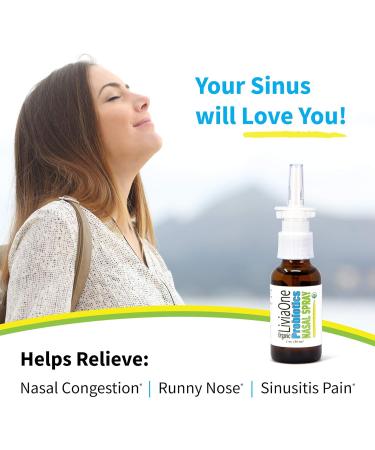 LiviaOne Probiotics Nasal Spray - Natural Sinus Relief for Allergies & Congestion - 1 Fl Oz - Buy Online on GoSupps.com