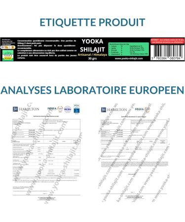 Eureka Store YOOKA Shilajit Resin 30G Natural Artisan Pure Gold 70 FULVIC ACID laboratory test guarantees +85 minerals 12 humic acid Sun drying 60 years purified 40 times French company - Buy Online on GoSupps.com