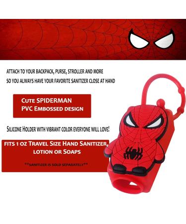 Hero Inspired Cute Hand Sanitizer Holder for Backpack - Red - Fits 1 oz Bottle - Buy Online on GoSupps.com