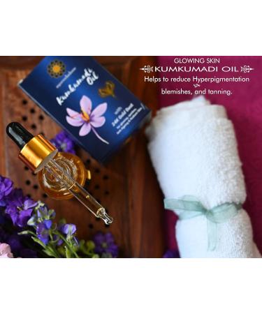 Kumkumadi Oil 30 ML with 24K Gold Flakes - Natural Herbal Blend for Radiant Skin | International Shipping Available - Buy Online on GoSupps.com