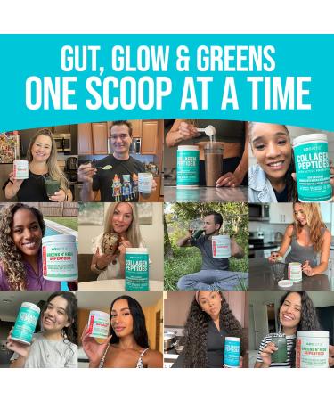 GOBIOTIX Super Greens & Collagen Bundle - Vitality Boost with Organic Spirulina & Hair-Skin-Nails Support - 30 Servings Each - Buy Online on GoSupps.com