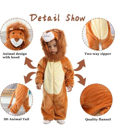 Doladola Baby Lion Hooded Onesie Pajamas - Size 3-4 Years - Buy Online on GoSupps.com