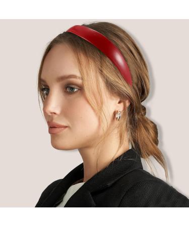 VOCOSTE Red Headbands for Women Leather Head Bands for Women's Hair - Buy Online on GoSupps.com