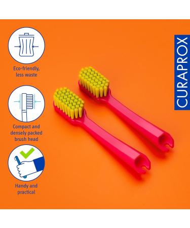 Curaprox CS 5460 Refill for Travel Toothbrush Set - 2 Random Color Pieces | International Shipping Available - Buy Online on GoSupps.com