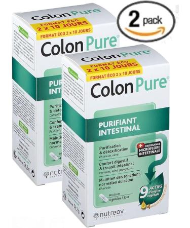 Nutreov Colon Pure Intestinal Purifying Capsules - Pack of 2 Boxes of 80 Capsules - Buy Online on GoSupps.com