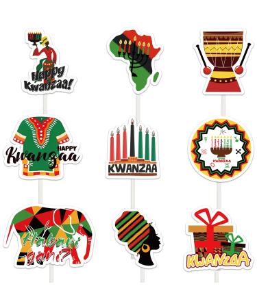 Kwanzaa Cupcake Toppers Decorations Set of 36 Counts