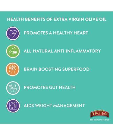 Pompeian Spanish Bold Extra Virgin Olive Oil 32 Fl Oz - First Cold Pressed, Strong Fruity Flavor - Ideal for Dipping and Drizzling - Buy Online on GoSupps.com
