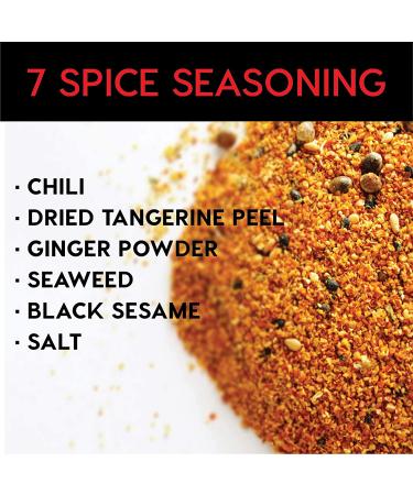 Japanese Shichimi Togarashi Seasoning 1.7 oz - Seven Spice Blend for Ramen, Chili Powder, Pepper & Spices - By MisoBoom - Buy Online on GoSupps.com