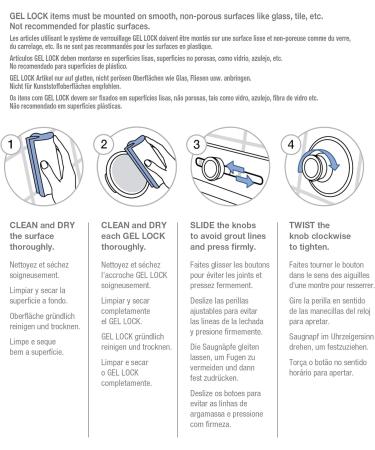 Umbra Flex Double Shower Hook - Gel Closure Technology Rust-Free Easy Installation for Luffa Brush Washcloth & Razors | White - Buy Online on GoSupps.com