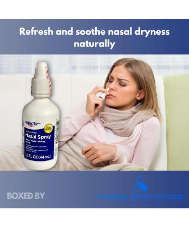 Nasal Spray Premium Saline Moisturizing Liquid Mist for Nasal Congestion Gentle & Non-Medicated Daily Use for All Seasons 1.5 fl oz (Pack of 2) Boxed by Fusion Shop Store - Buy Online on GoSupps.com