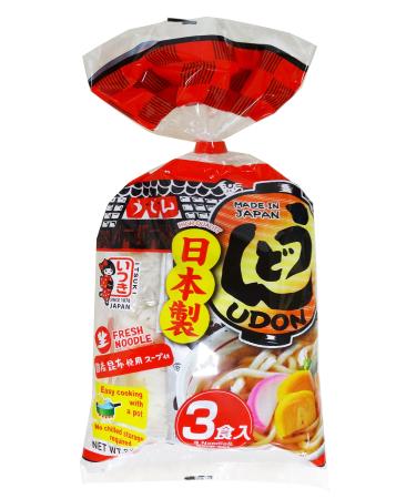 Itsuki Fresh Udon Noodles With Soup Stock 3p 630G