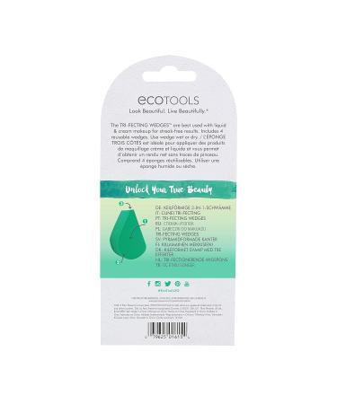 Buy Ecotools Tri-Fecting Wedge Sponge Makeup Blenders Set of 4 Beauty Sponges for Flawless Application | International Shipping Available - Buy Online on GoSupps.com