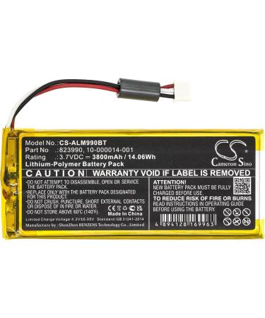 Buy 823990 Battery Replacement for 2GIG SP1-GC3 GC3e Panel - 3800mAh 10-000014-001 - International Shipping Available - Buy Online on GoSupps.com