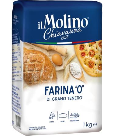il Molino Chiavazza Type '0' Soft Wheat Flour 1kg - Pack of 2 | Premium Italian Multipurpose Flour | Ideal for Bread Pizza & Focaccia 1.00 kg (Pack of 2) - Buy Online on GoSupps.com