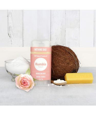 Humble Brands All Natural Deodorant - Moroccan Rose Full & Travel Size - Buy Online on GoSupps.com