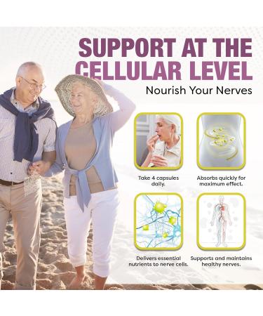 Advanced Nerve Support Formula. Peripheral Neuropathy Supplement with Alpha Lipoic Acid for Healthy Nerve Repair & Function. Maximum Strength Formula 120 Capsules Advanced Formula - Buy Online on GoSupps.com