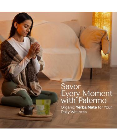 Palermo Organic Yerba Mate Tea Bags - Honey Citrus with Ginger & Turmeric | 20 Count | Energizing Antioxidant-Rich Vegan Gluten-Free - Buy Online on GoSupps.com