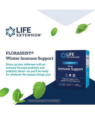 Life Extension FLORASSIST Winter Immune Support - 30 Stick Packs for Optimal Health - Buy Online on GoSupps.com