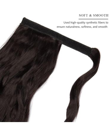 Cybelleza Ombre Ponytail Extensions - Heat-Resistant Medium Brown Curly Clip-In Hair Extensions for Artful Braids & Wavy Hairstyles - Buy Online on GoSupps.com
