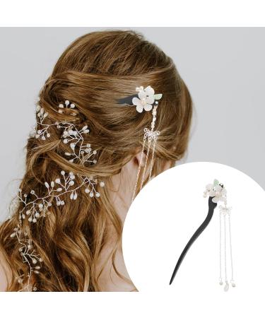 LALAFINA Hairpin Hair Sticks for Buns Chopsticks for Hair Vintage Hair Pin Hair Bun Pin Flower Hair Pin Hair Bun Stick Hair Accessory for Women Long Hair Pin China Ebony Miss Wood - Buy Online on GoSupps.com