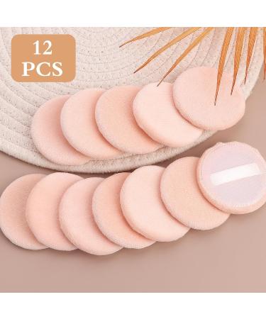 12 Pieces Makeup Powder Puffs Blending Tools for Loose Mineral & Body Powder Wet/Dry Face Makeup Applicators with Strap - Buy Online on GoSupps.com