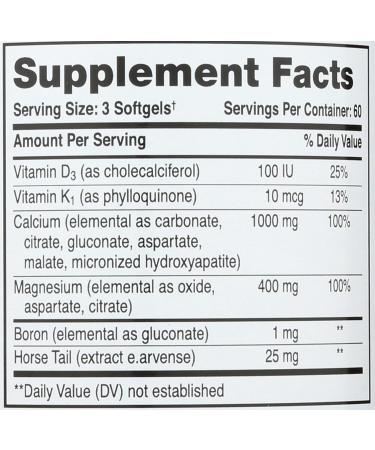 Phyto-Therapy Liquid Calcium with Magnesium Softgels 1000 mg 180 Count - Buy Online on GoSupps.com