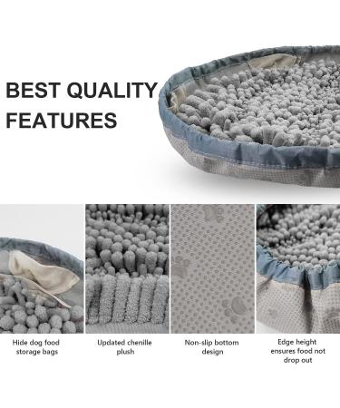 Dog Snuffle Mat - Enrichment Foraging & Slow Feeding Mat for Stress Relief - Durable Gray Design - Buy Online on GoSupps.com