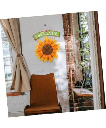 Ciieeo Style Door Art Decor Home Pendant Artistic Pastoral Decorative Porch in Sign Front For Sunflower - Buy Online on GoSupps.com