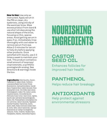 Babe Original Eyebrow Serum For Thicker Brows - Brow Serum with Castor Oil Biotin Repairing Amino Acids 0.03 Fl Oz (Pack of 1) - Buy Online on GoSupps.com