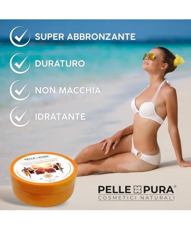 DERMOCURA Pure leather ointment super tanning for an intensive and lasting tan with carotene melanin activator effective in the sun or in loungers and waterproof 100 ml - Buy Online on GoSupps.com